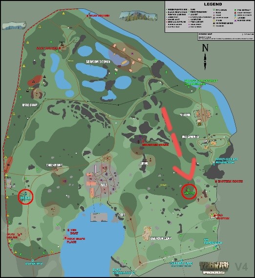 [August 2024] Escape From Tarkov Woods Map Important Points! Gamer After