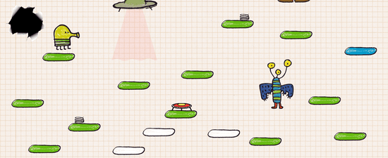 Doodle Jump original unblockedin Chrome with by