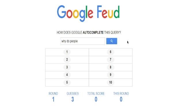 why windows 7? (Google Feud is a game where you try to guess how